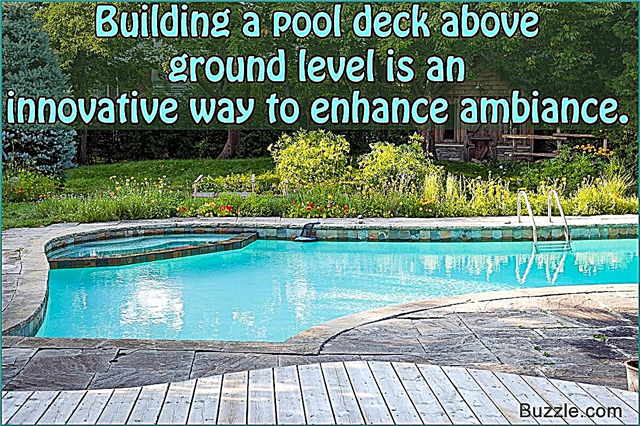 Planos e ideias para deck da piscina extremamente impressionantes acima do solo