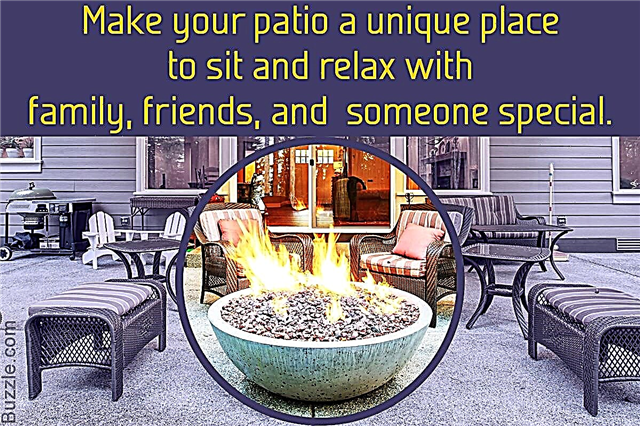 Bequeme Patio-Designs mit einer Feuerstelle, damit Sie sich stilvoll entspannen können